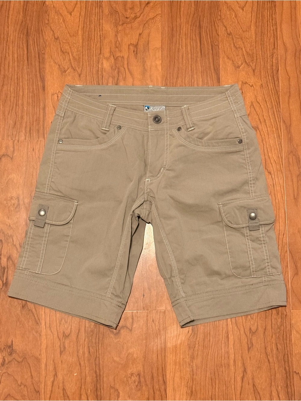 KUHL Splash Cargo Hiking Shorts Women’s Taupe Size 2